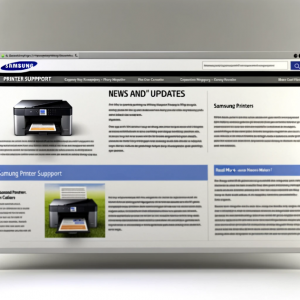 News and Updates by Samsung printer support