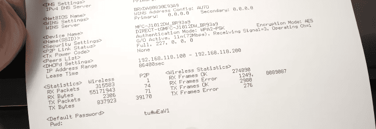Print the Network Configuration Report